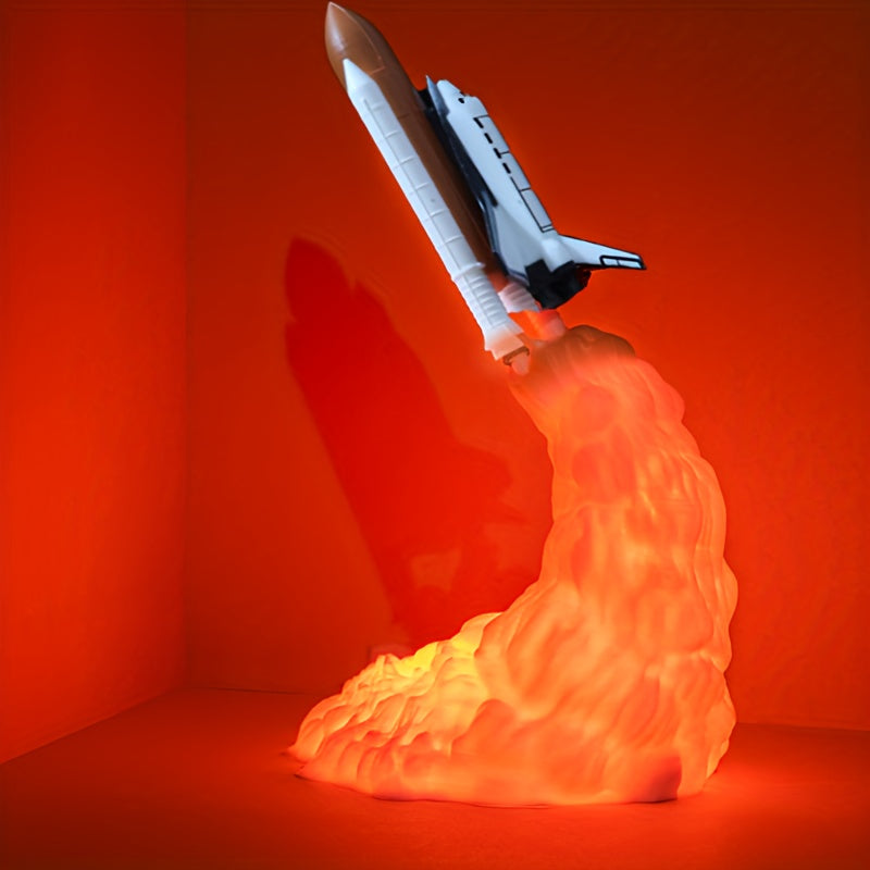 1pc Creative Rocket Nightlight - Perfect Atmosphere Lamp for Relaxation and Gift Giving