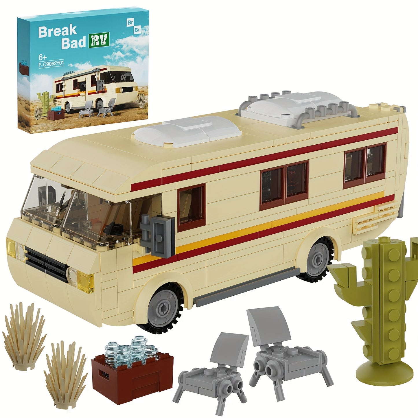 439pcs Building Block RV, Building Block Model, TV Series, Exquisite Collectibles, Christmas, Halloween And Birthday Gifts