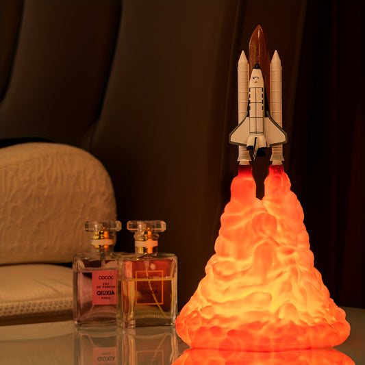 1pc Creative Rocket Nightlight - Perfect Atmosphere Lamp for Relaxation and Gift Giving