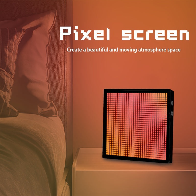 Programmable LED Pixel Display with App Control - Customizable DIY Text, Patterns, and Animations - Wall Mountable or Desktop Use - Perfect for Home Decor, Art Creation, Game Rooms, Bars, and More!