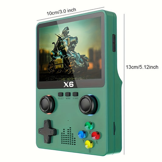 X6 Handheld Game Console with Dual Rocker, Perfect Gift for Gaming Enthusiasts