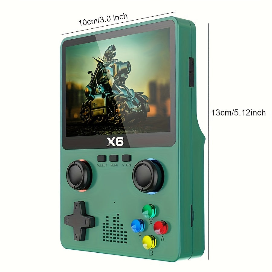 X6 Handheld Game Console with Dual Rocker, Perfect Gift for Gaming Enthusiasts