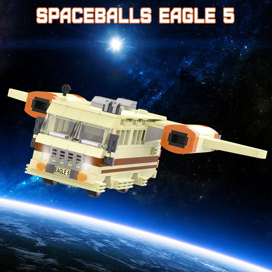 667pcs Building Set, Space Movie Car Model With Cockpit Secrets Hyper-Jets Periscope, Space Ball Merchandise Toy, Birthday Gift