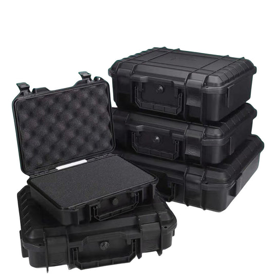 1pc Impact Resistant Waterproof Tool Box with Pre-cut Sponge Storage for Precision Instruments